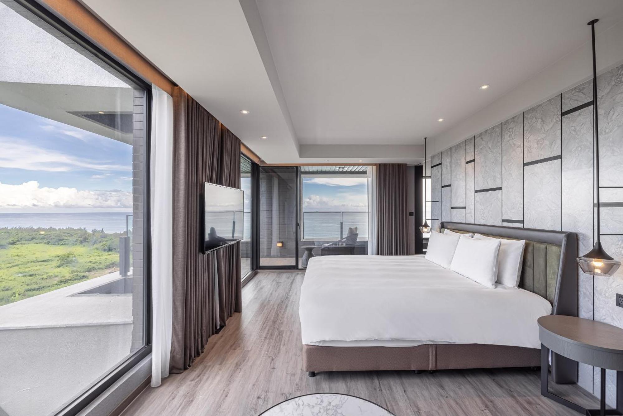 Lakeshore Hotel Hualien Taroko Shunan Pokoj fotografie A bedroom at the hotel