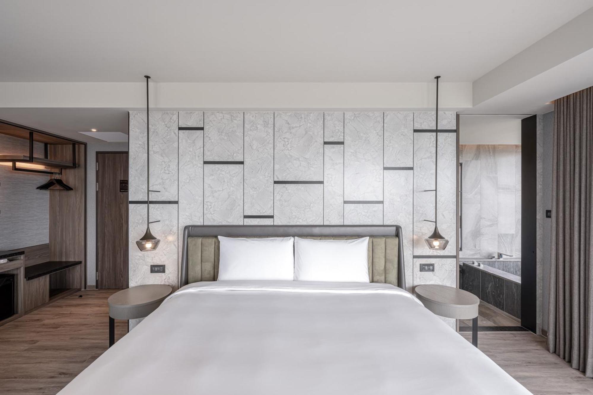 Lakeshore Hotel Hualien Taroko Shunan Pokoj fotografie A bedroom at the hotel